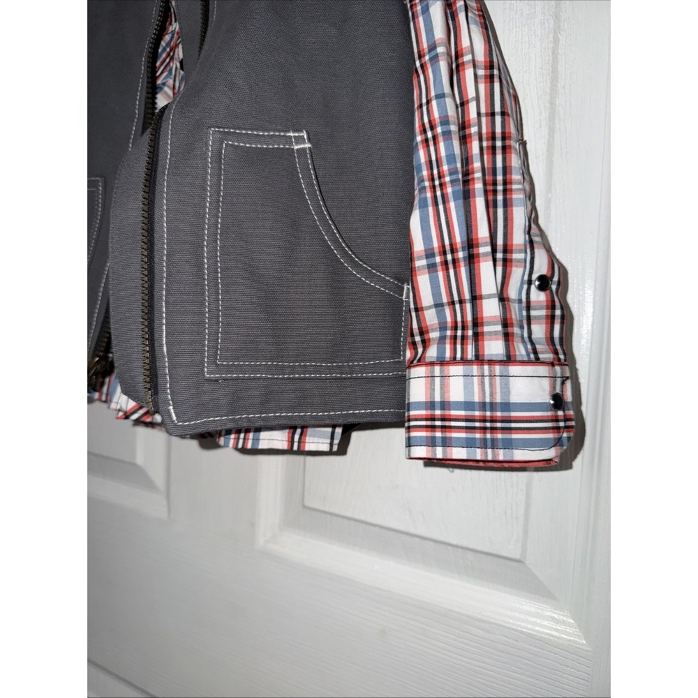 Cowboy Hardware Boys 2 Pc Set Vest Snap Shirt Size 3T Western Zip - Picture 3 of 9